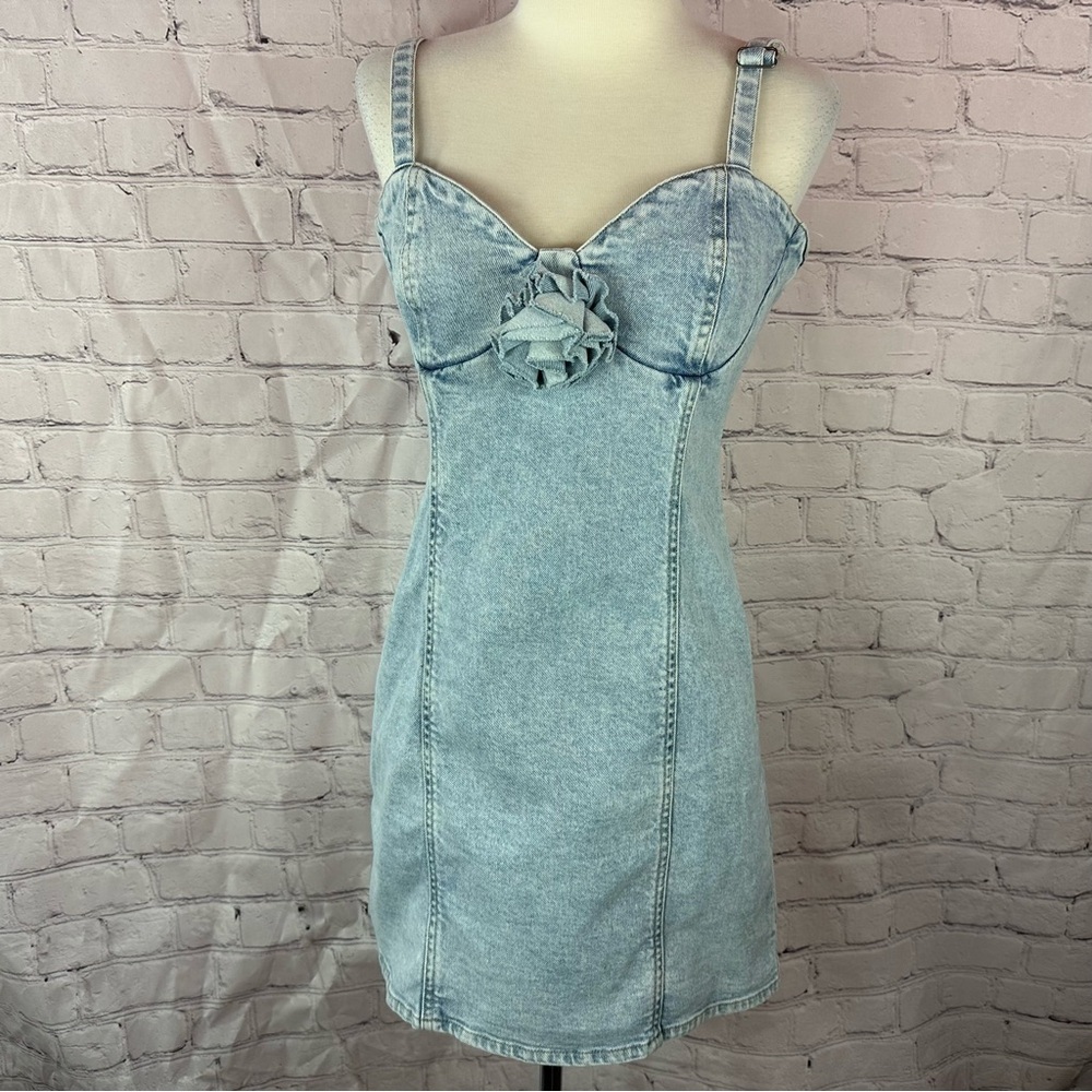 NWT Gianni bini GB rosette sleeveless sheath mini Dress boho western jr sizing